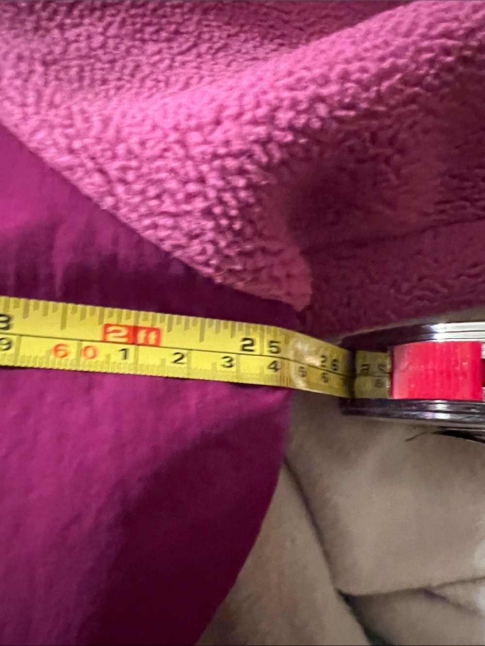 The North Face Two-Tone Magenta/Pink Hooded Fleece Jacket - Picture 10 of 14